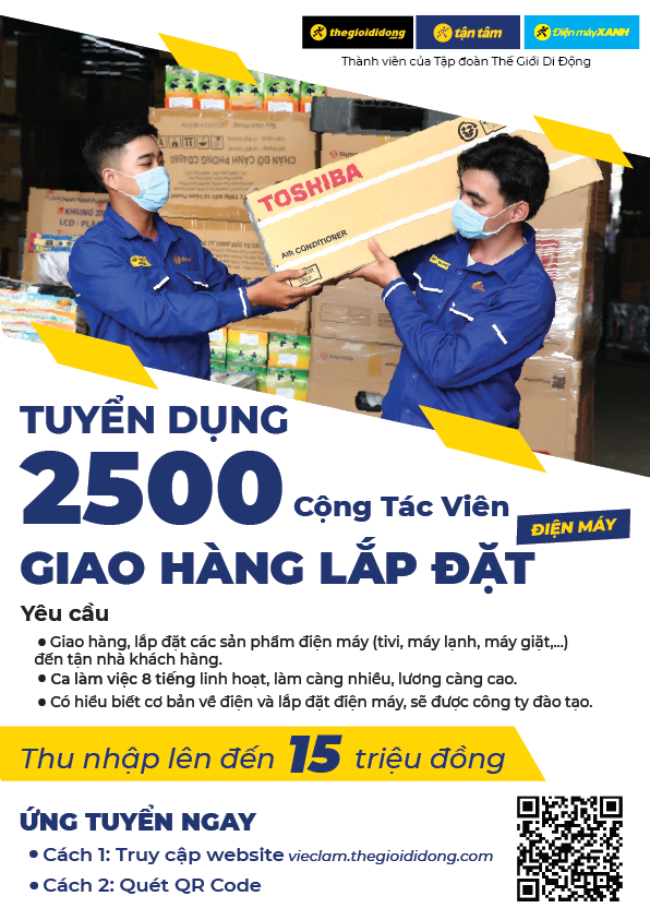 CÔNG TY CỔ PHẦN DỊCH VỤ LẮP ĐẶT –SỬA CHỮA–BẢO HÀNH TẬN TÂM - TUYỂN DỤNG